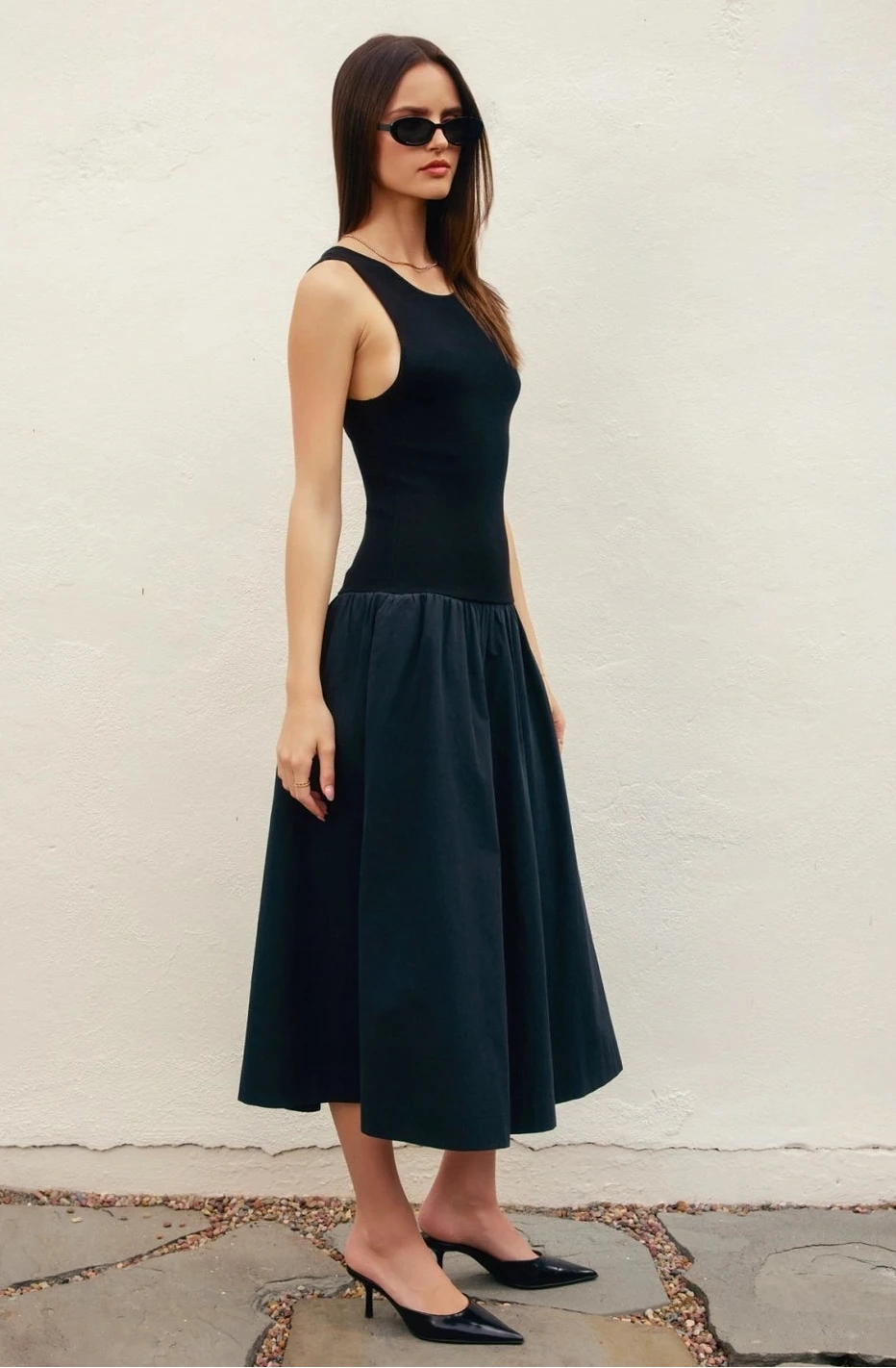 Midnight Ink Crew Neck Knitted Dress