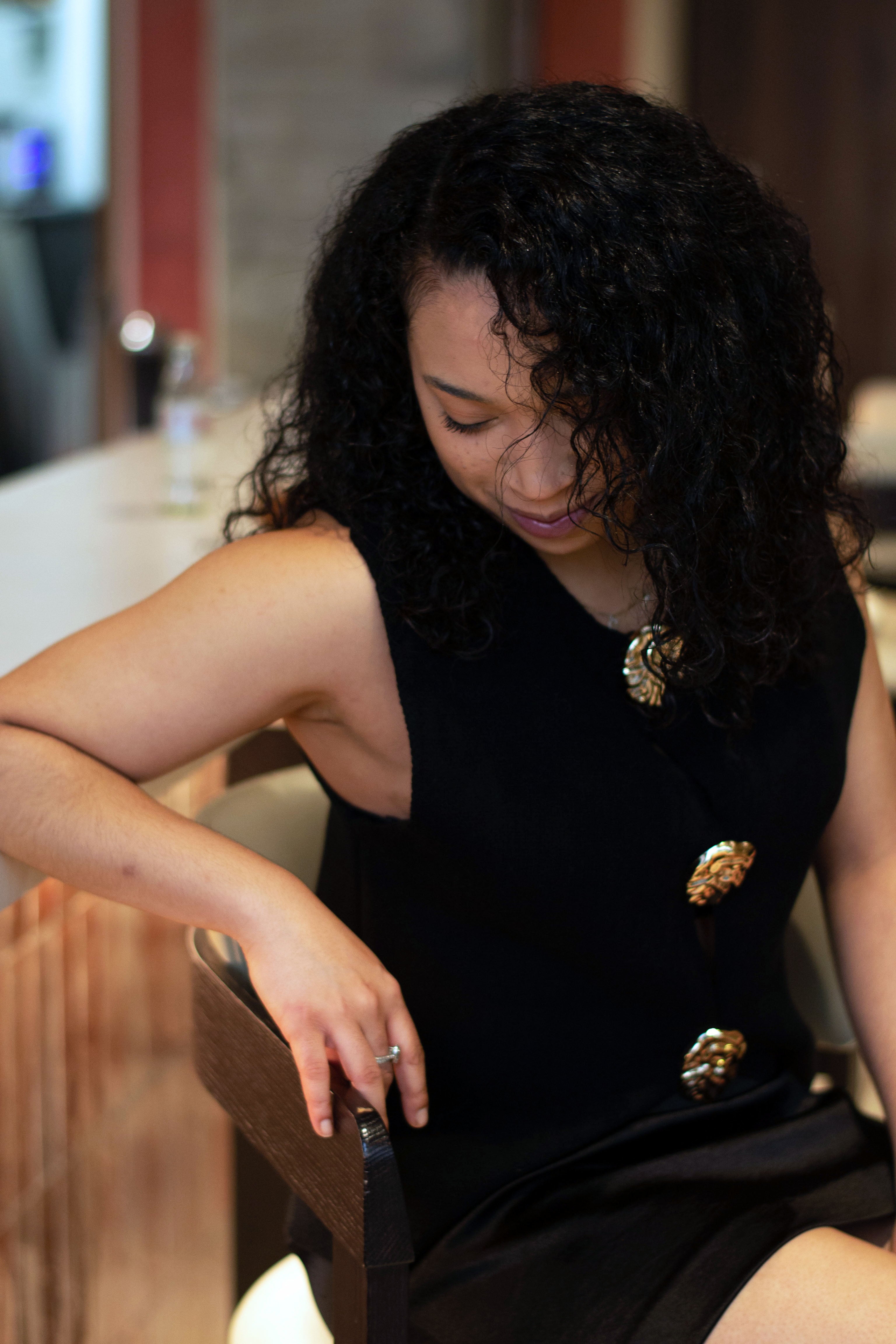 Italian Black Brooch Detail Knitted Waistcoat