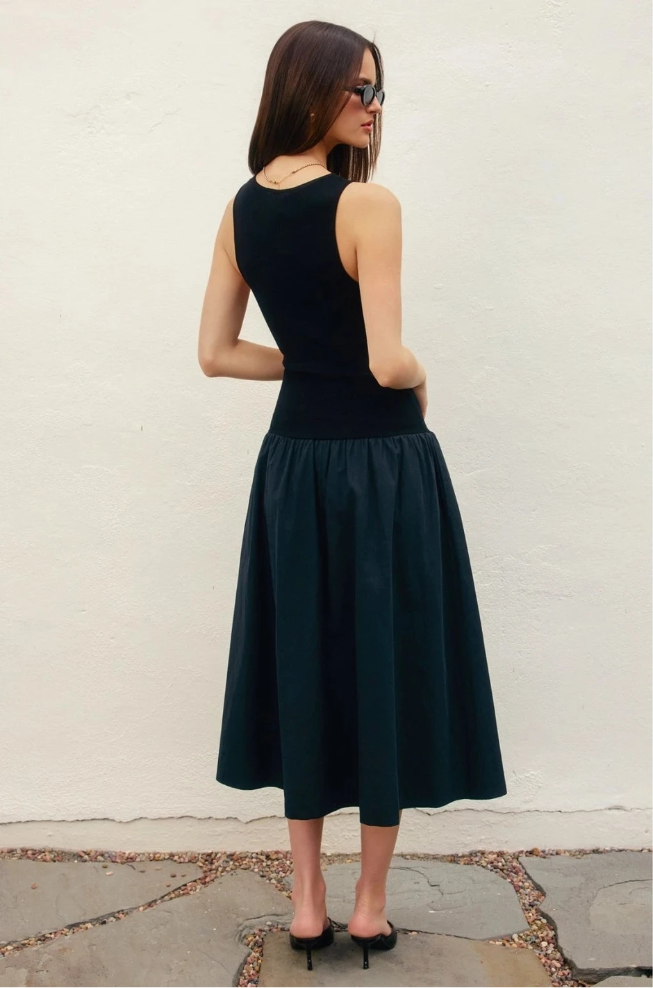 Midnight Ink Crew Neck Knitted Dress