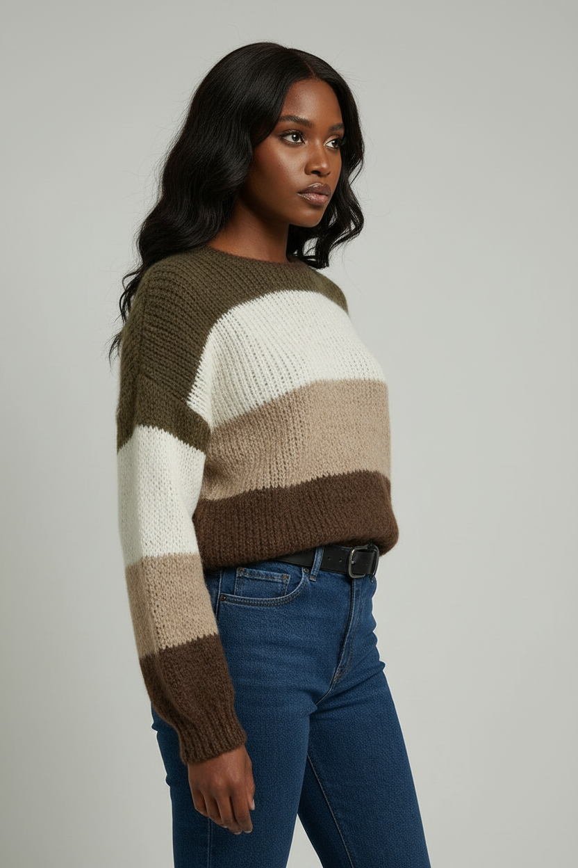 colour block Knit jumper
